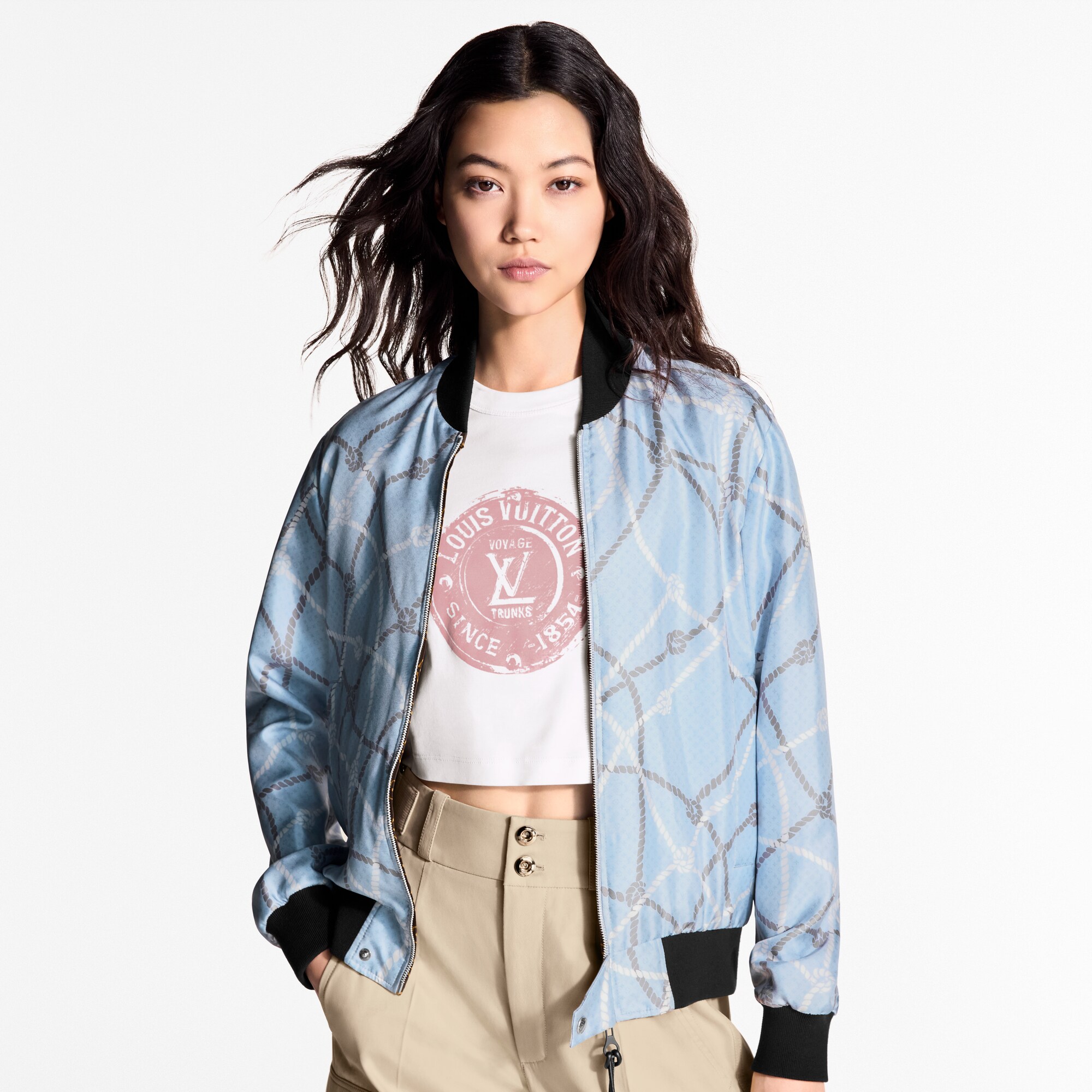 Bomber reversibile con motivo di corde  Donna Abbigliamento Cappotti e Giacche | LOUIS VUITTON (Zoom prodotto)