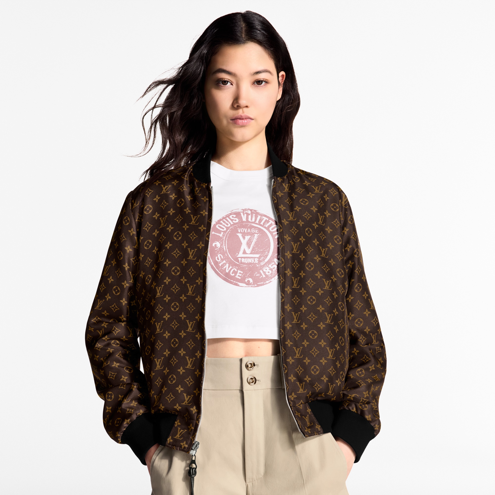 Bomber reversibile con motivo di corde  Donna Abbigliamento Cappotti e Giacche | LOUIS VUITTON (Zoom prodotto)