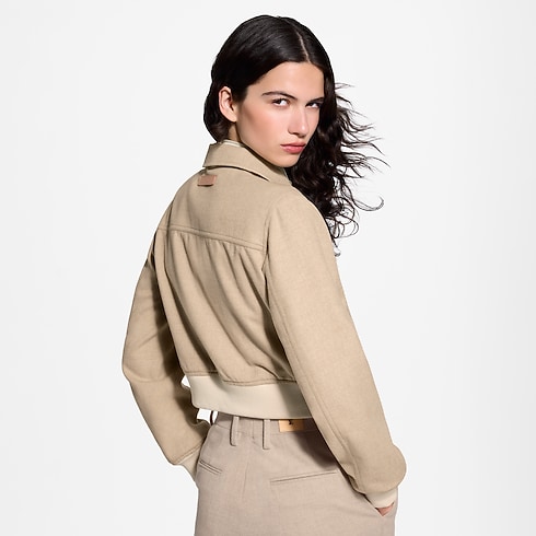 Bomber reversibile in flanella Donna Abbigliamento Cappotti e Giacche | LOUIS VUITTON (Zoom prodotto)
