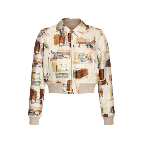 Bomber reversibile in flanella Donna Abbigliamento Cappotti e Giacche | LOUIS VUITTON (Zoom prodotto)