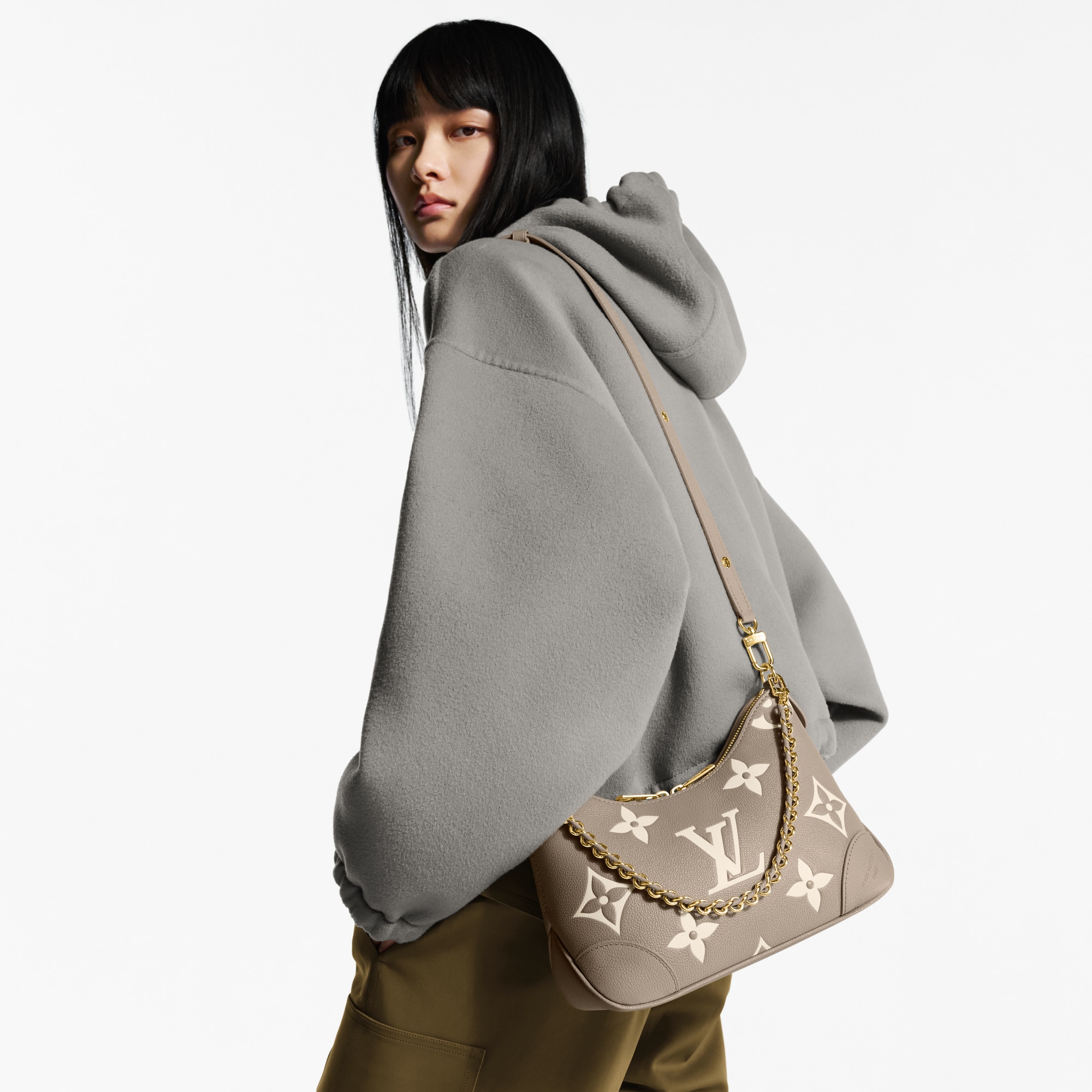 Borsa Boulogne PM Pelle Empreinte Monogram Bicolor Donna Borse da Donna Borse da donna | LOUIS VUITTON (Zoom prodotto)