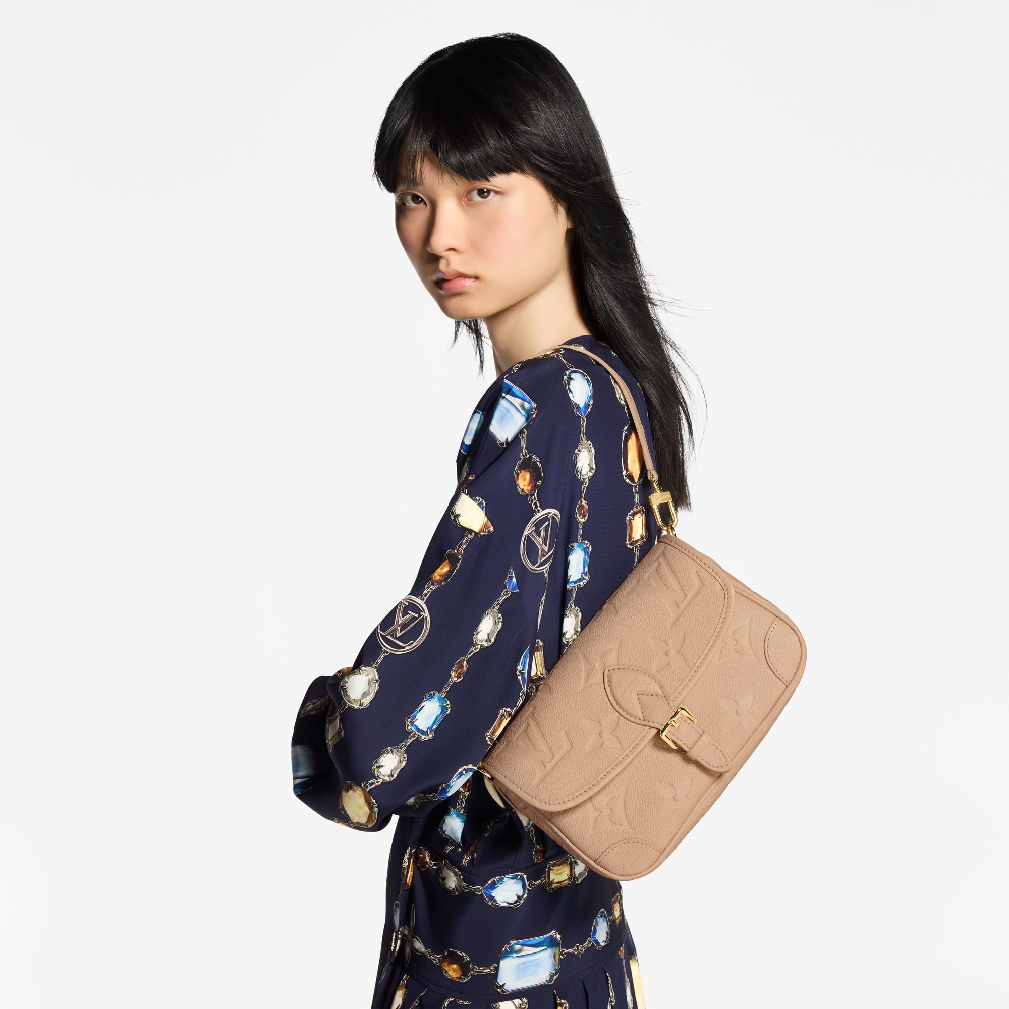 Borsa Diane Pelle Monogram Empreinte Donna Borse da Donna Borse da donna | LOUIS VUITTON (Zoom prodotto)