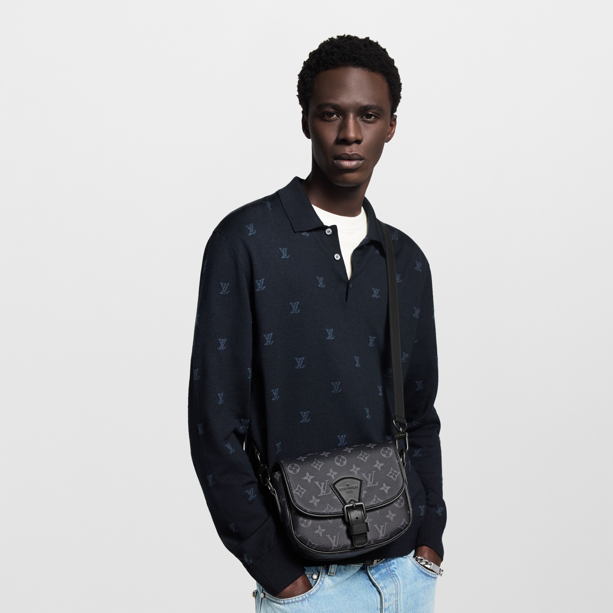 Borsa messenger Montsouris PM Tela Monogram Eclipse Borse e Piccola Pelletteria Borse da Uomo Novità | LOUIS VUITTON (Zoom prodotto)