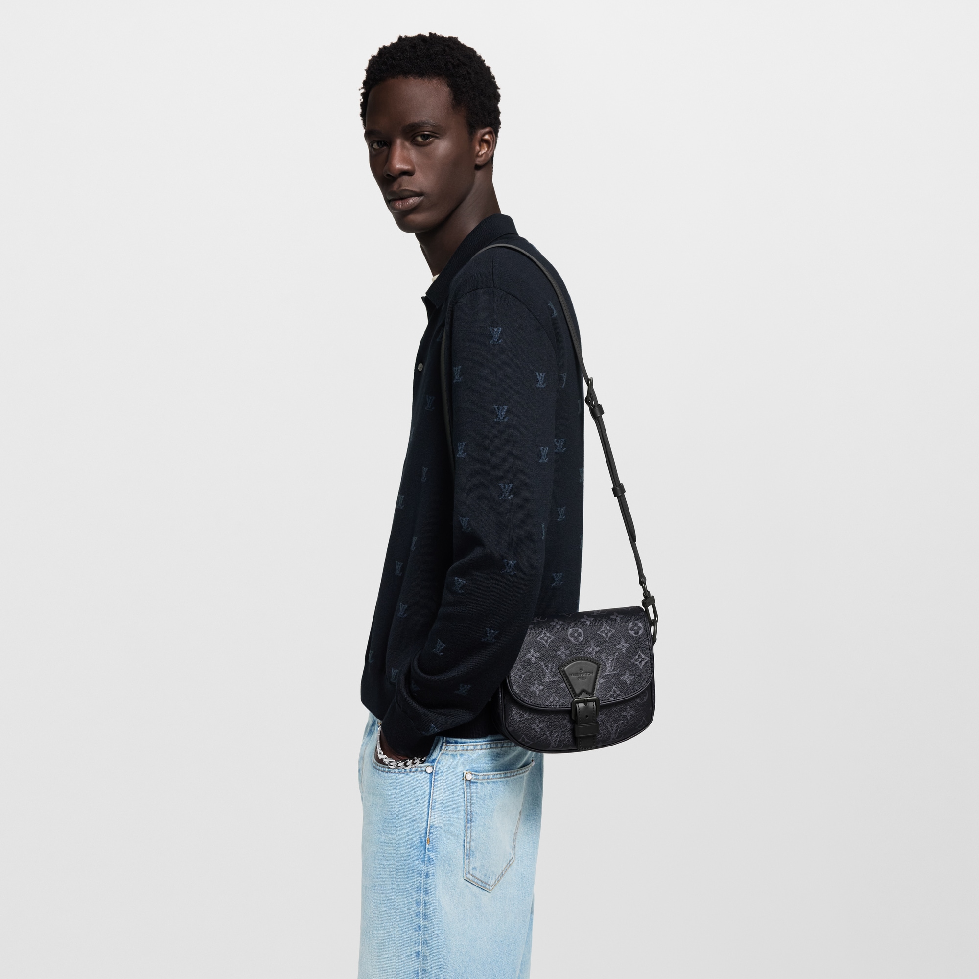 Borsa messenger Montsouris PM Tela Monogram Eclipse Borse e Piccola Pelletteria Borse da Uomo Novità | LOUIS VUITTON (Zoom prodotto)