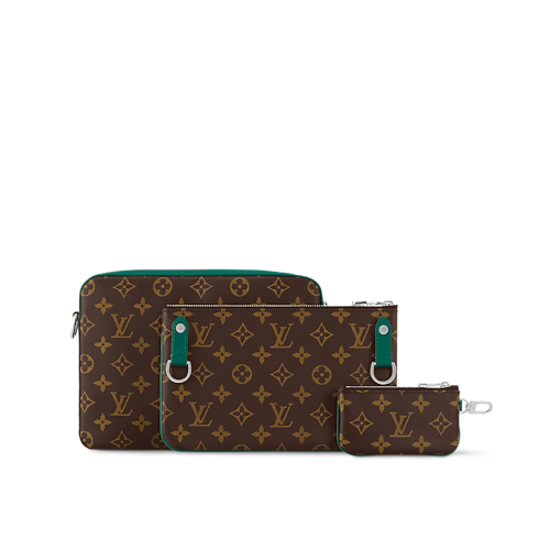 Borsa messenger Trio Tela Monogram Macassar Borse e Piccola Pelletteria Borse da Uomo Novità | LOUIS VUITTON (Zoom prodotto)