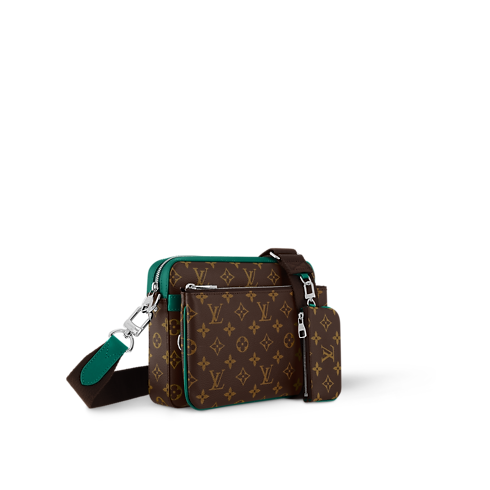 Borsa messenger Trio Tela Monogram Macassar Borse e Piccola Pelletteria Borse da Uomo Novità | LOUIS VUITTON (Zoom prodotto)