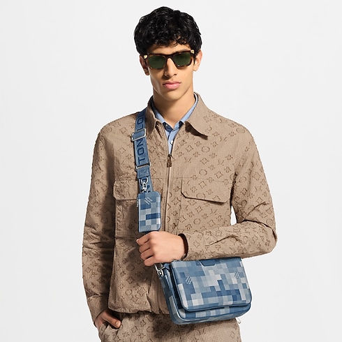 Borsa messenger Trio cropped worn view
