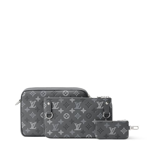 Borsa messenger Trio Monogram Shadow Uomo Borse da Uomo Tutte le borse | LOUIS VUITTON (Zoom prodotto)