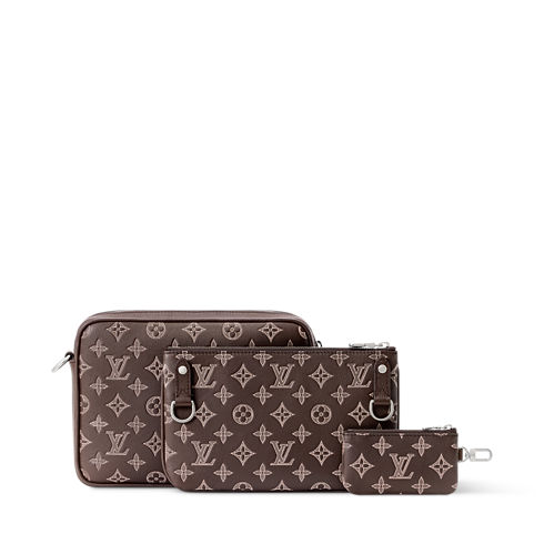 Borsa messenger Trio Monogram Shadow Uomo Borse da Uomo Tutte le borse | LOUIS VUITTON (Zoom prodotto)
