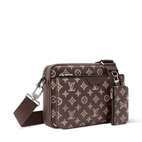 Borsa messenger Trio Monogram Shadow Uomo Borse da Uomo Tutte le borse | LOUIS VUITTON (Zoom prodotto)