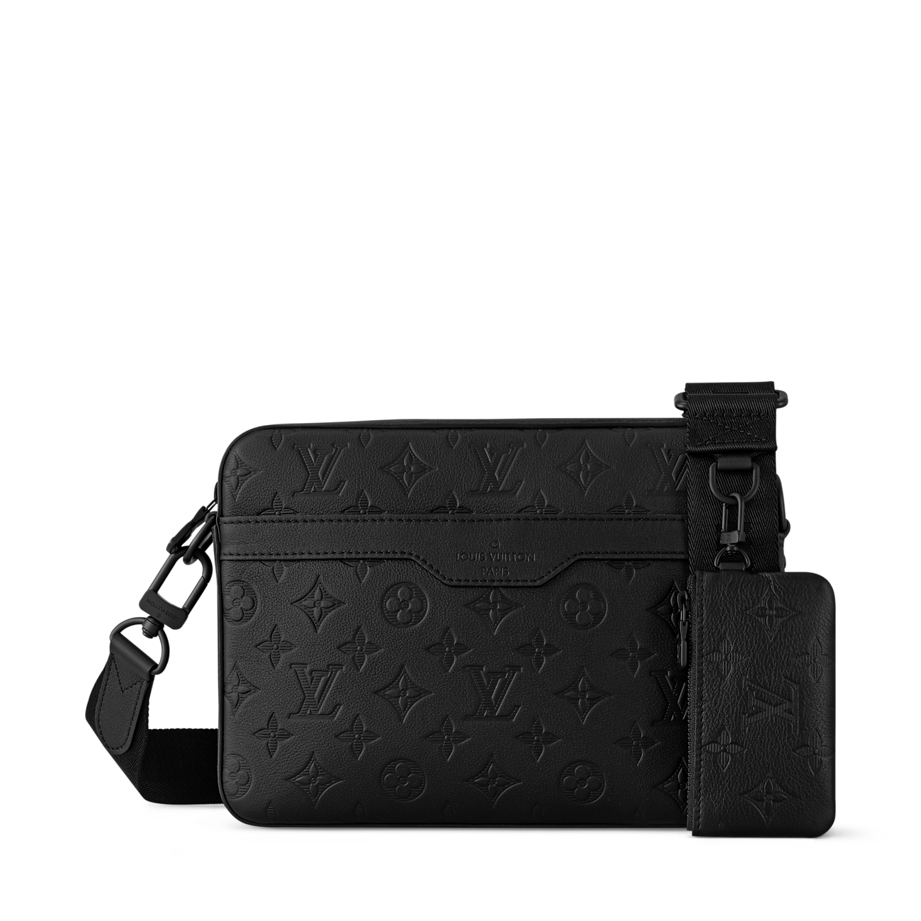 Borsa a tracolla in pelle 20104 Nera - Emporio Cattani