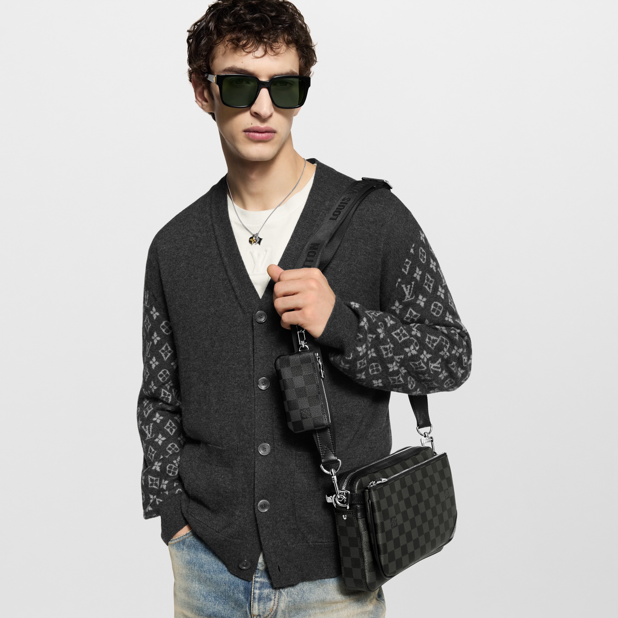 Borsa messenger Trio Tela Damier Graphite Uomo Borse da Uomo All Collections | LOUIS VUITTON (Zoom prodotto)