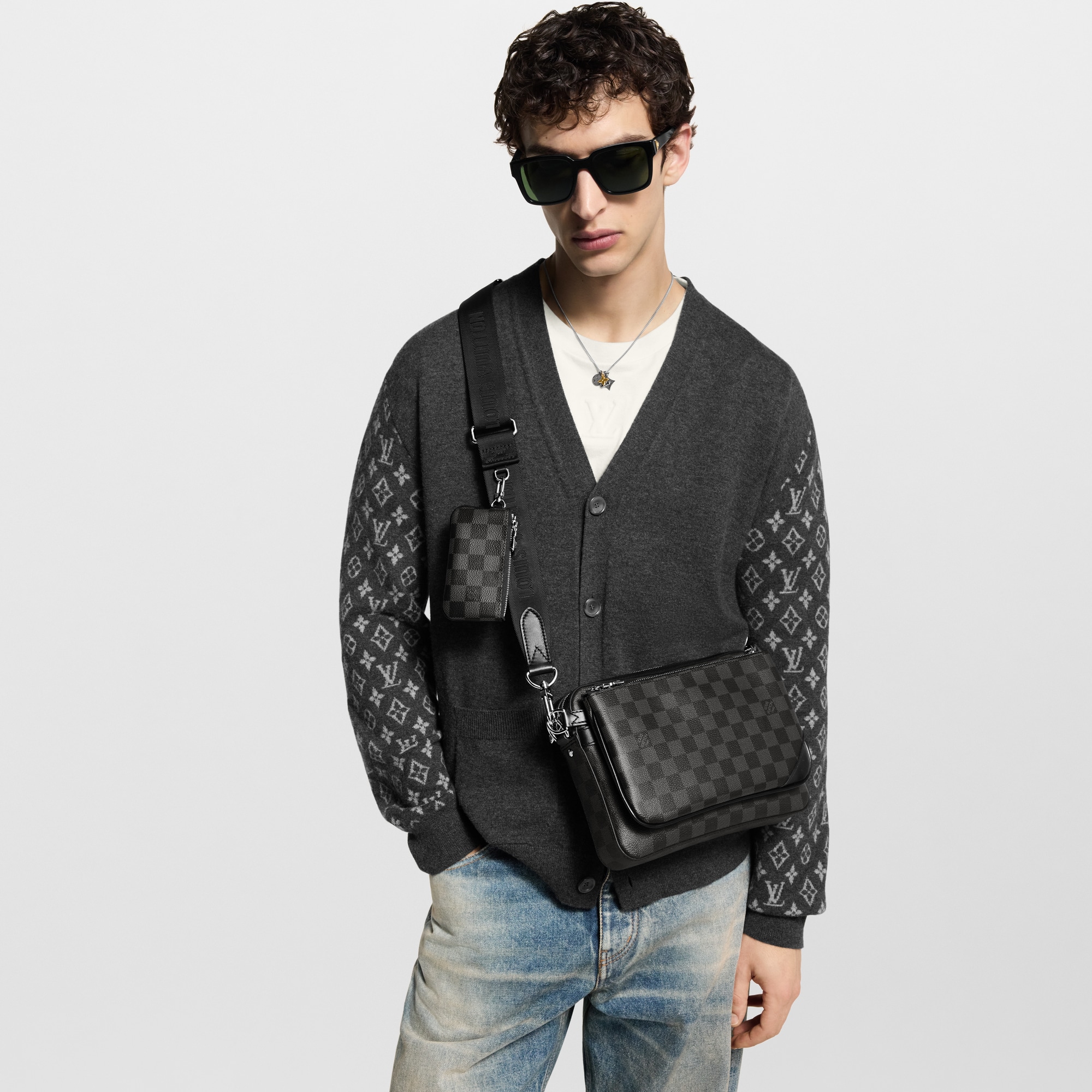 Borsa messenger Trio Tela Damier Graphite Uomo Borse da Uomo All Collections | LOUIS VUITTON (Zoom prodotto)