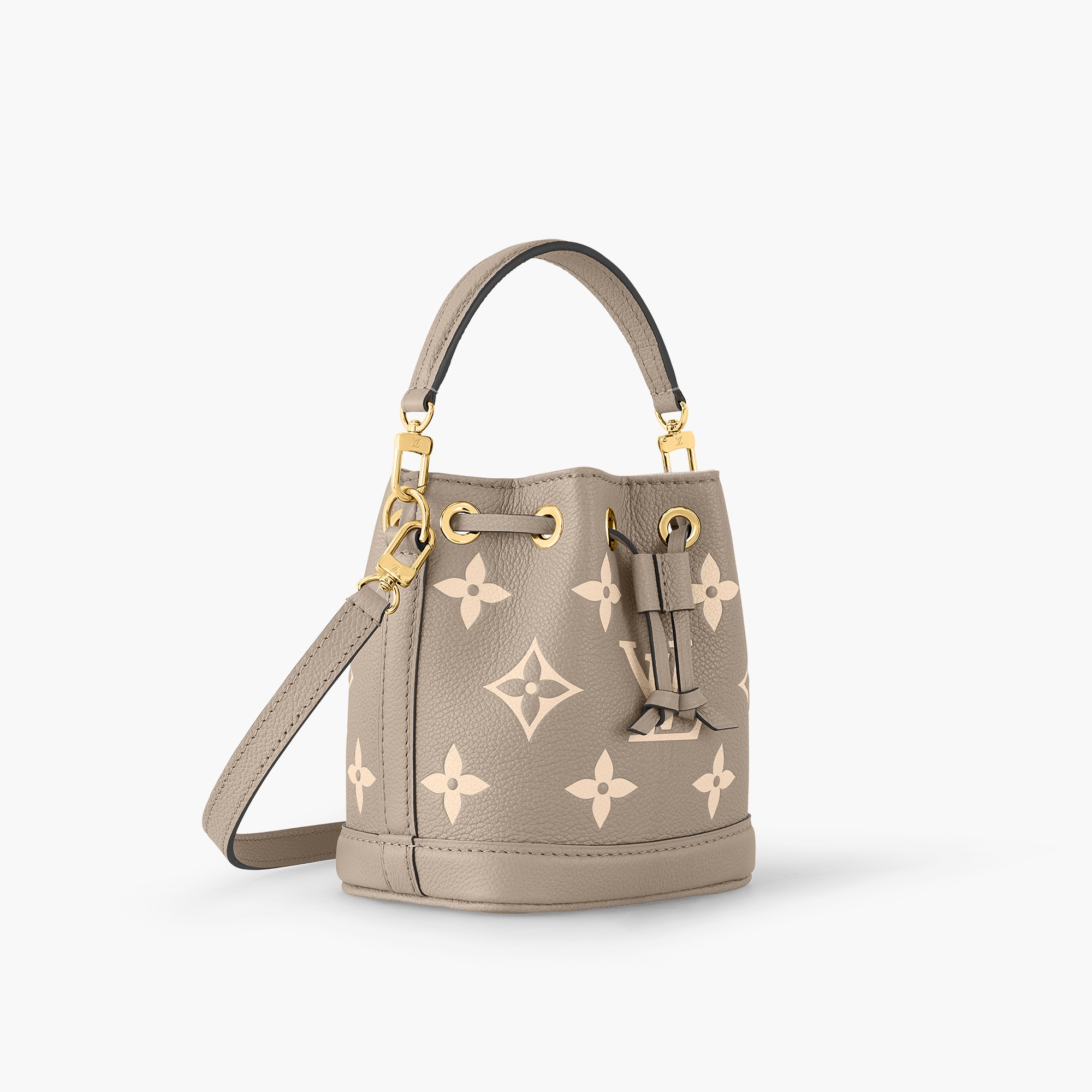 Borsa Nano Noé Pelle Empreinte Monogram Bicolor Portafogli e