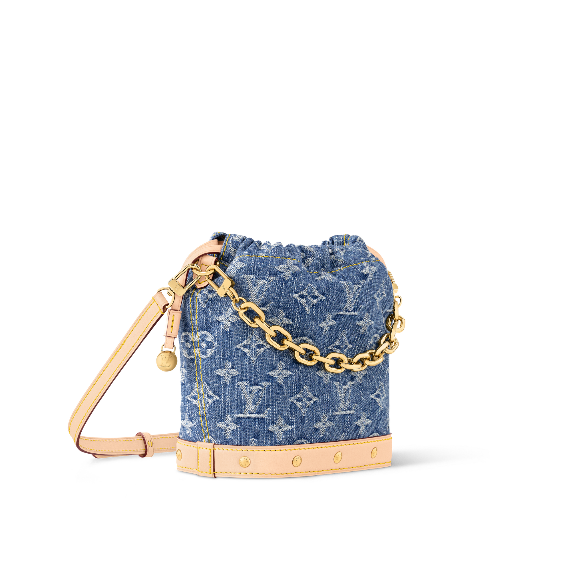Borsa Nano Noé Monogram Denim Donna Portafogli e Piccola Pelletteria Mini Borse | LOUIS VUITTON (Zoom prodotto)