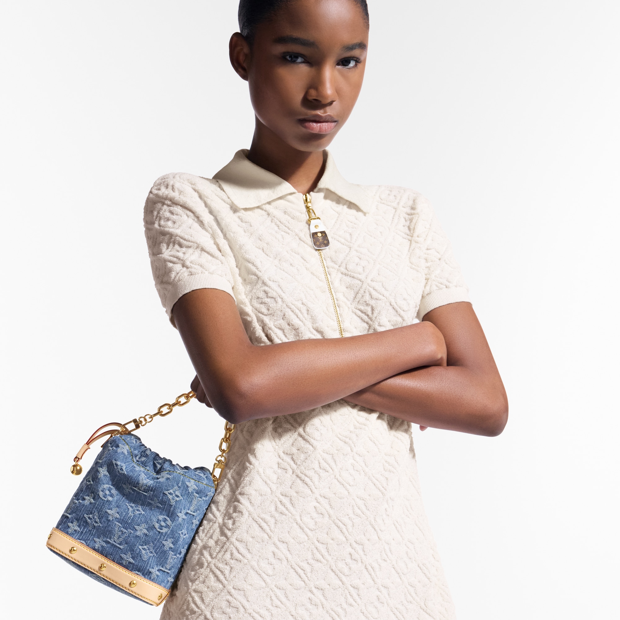 Borsa Nano Noé Monogram Denim Donna Portafogli e Piccola Pelletteria Mini Borse | LOUIS VUITTON (Zoom prodotto)