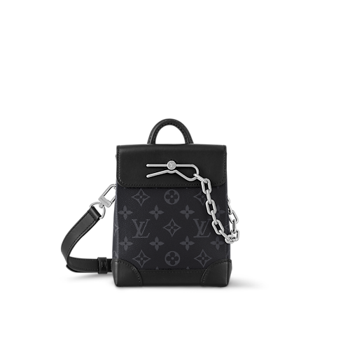 Borsa Nano Steamer Monogram Eclipse Uomo Borse da Uomo Tutte le collezioni | LOUIS VUITTON (Zoom prodotto)