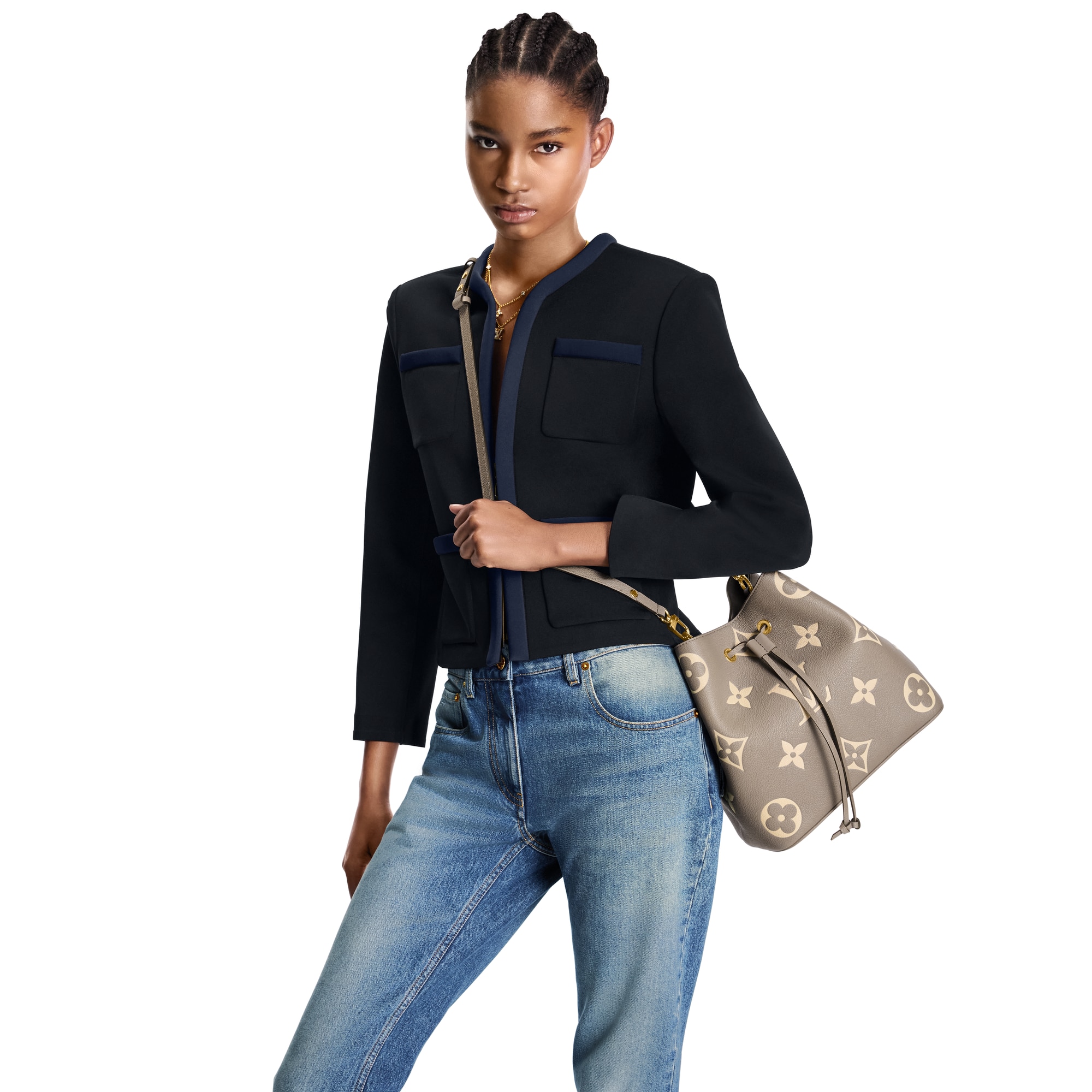 Borsa NéoNoé MM Pelle Empreinte Monogram Bicolor Donna Borse da Donna Borse da donna | LOUIS VUITTON (Zoom prodotto)