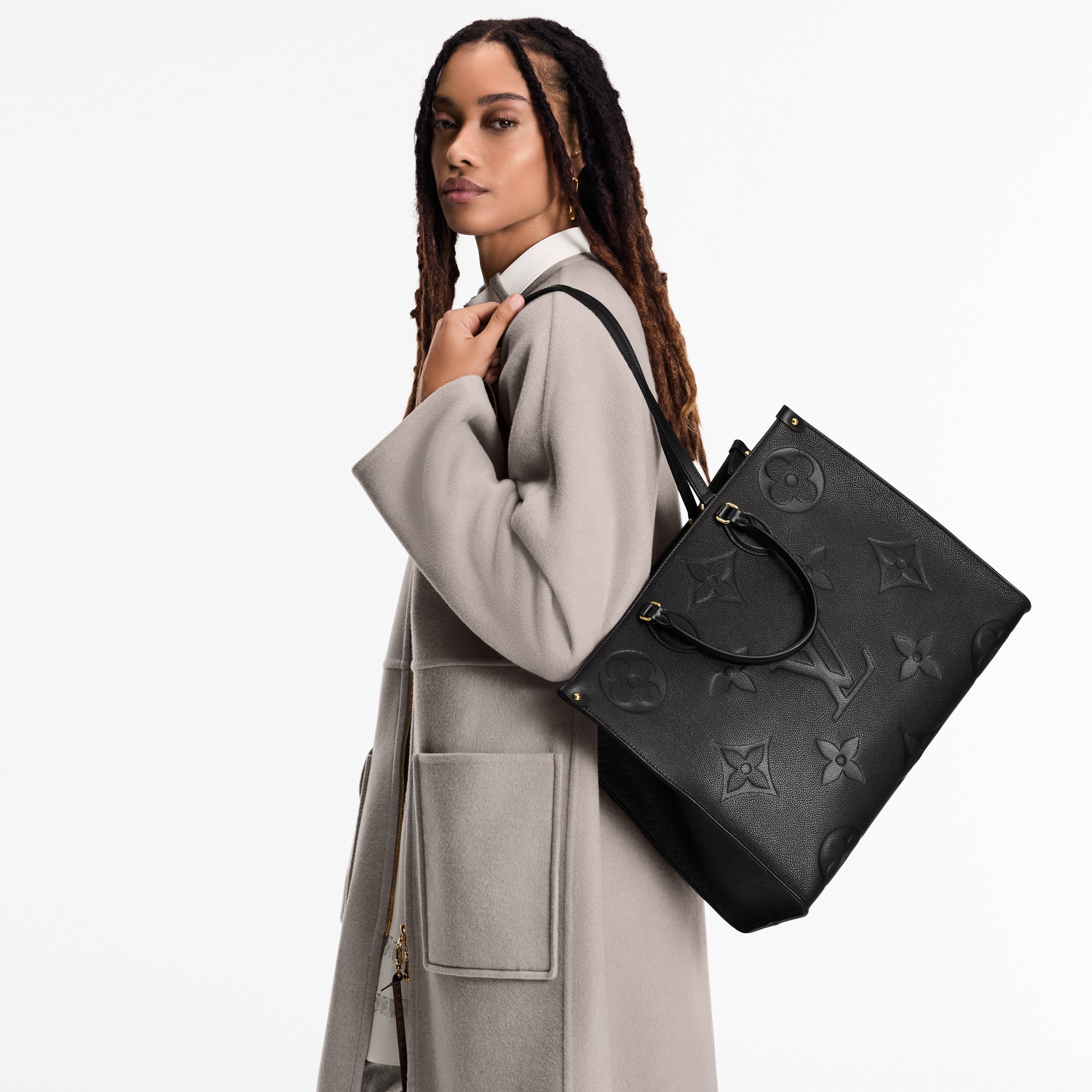 Borsa OnTheGo GM Pelle Monogram Empreinte Donna Borse da Donna Borse da donna | LOUIS VUITTON (Zoom prodotto)