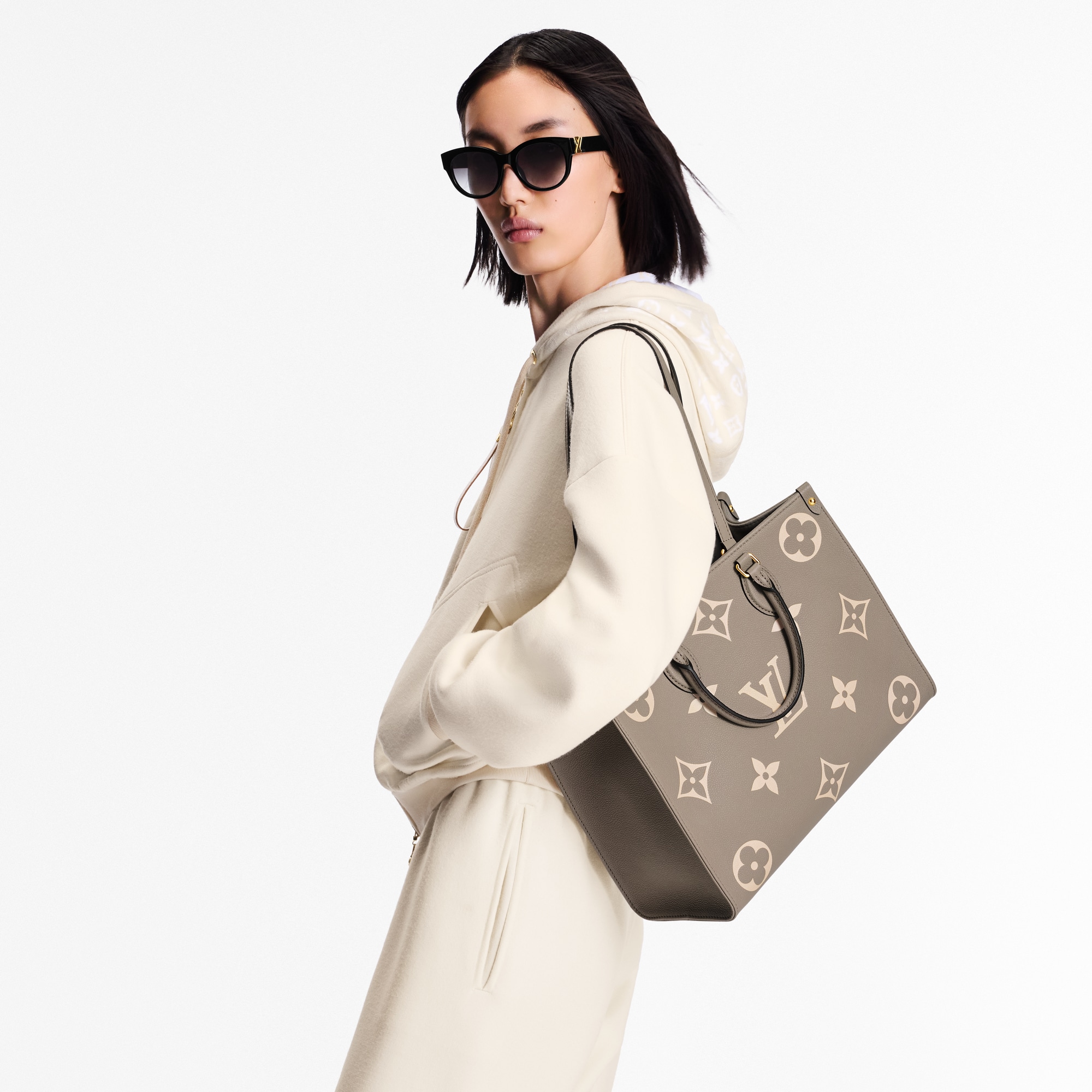 Borsa OnTheGo MM Pelle Empreinte Monogram Bicolor Donna Borse da Donna Tutte le collezioni | LOUIS VUITTON (Zoom prodotto)