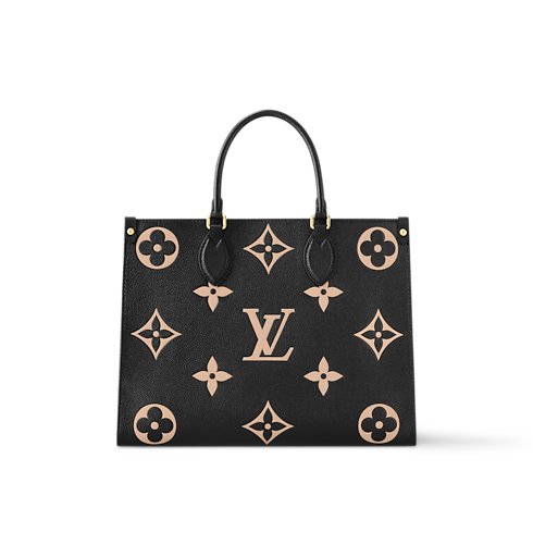 Borsa OnTheGo MM Pelle Empreinte Monogram Bicolor Donna Borse da Donna Tutte le collezioni | LOUIS VUITTON (Zoom prodotto)