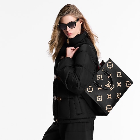 Borsa OnTheGo MM Pelle Empreinte Monogram Bicolor Donna Borse da Donna Tutte le collezioni | LOUIS VUITTON (Zoom prodotto)