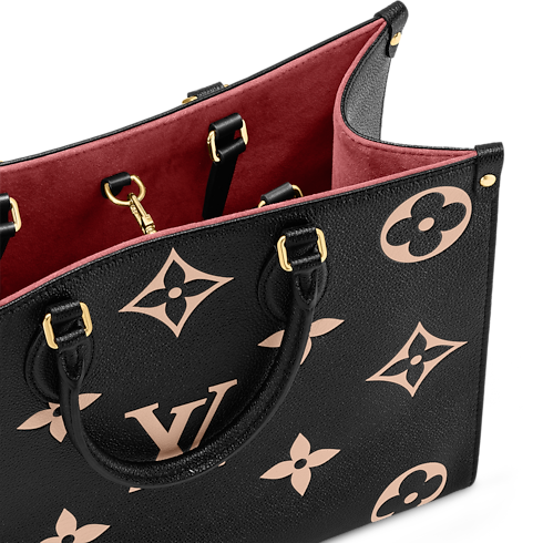 Borsa OnTheGo MM Pelle Empreinte Monogram Bicolor Donna Borse da Donna Tutte le collezioni | LOUIS VUITTON (Zoom prodotto)