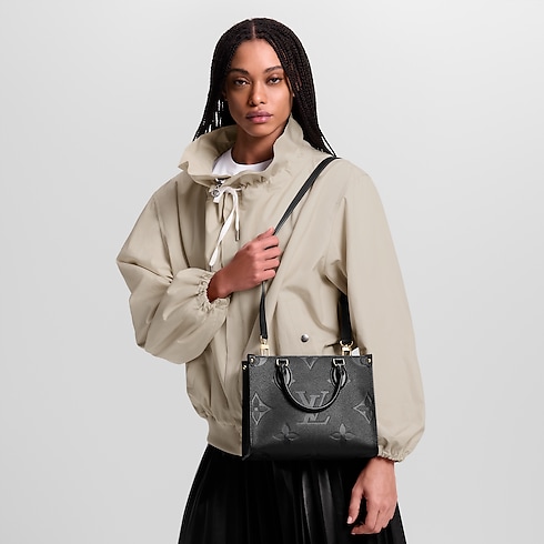 Borsa OnTheGo PM Pelle Monogram Empreinte Donna Borse da Donna Borse da donna | LOUIS VUITTON (Zoom prodotto)