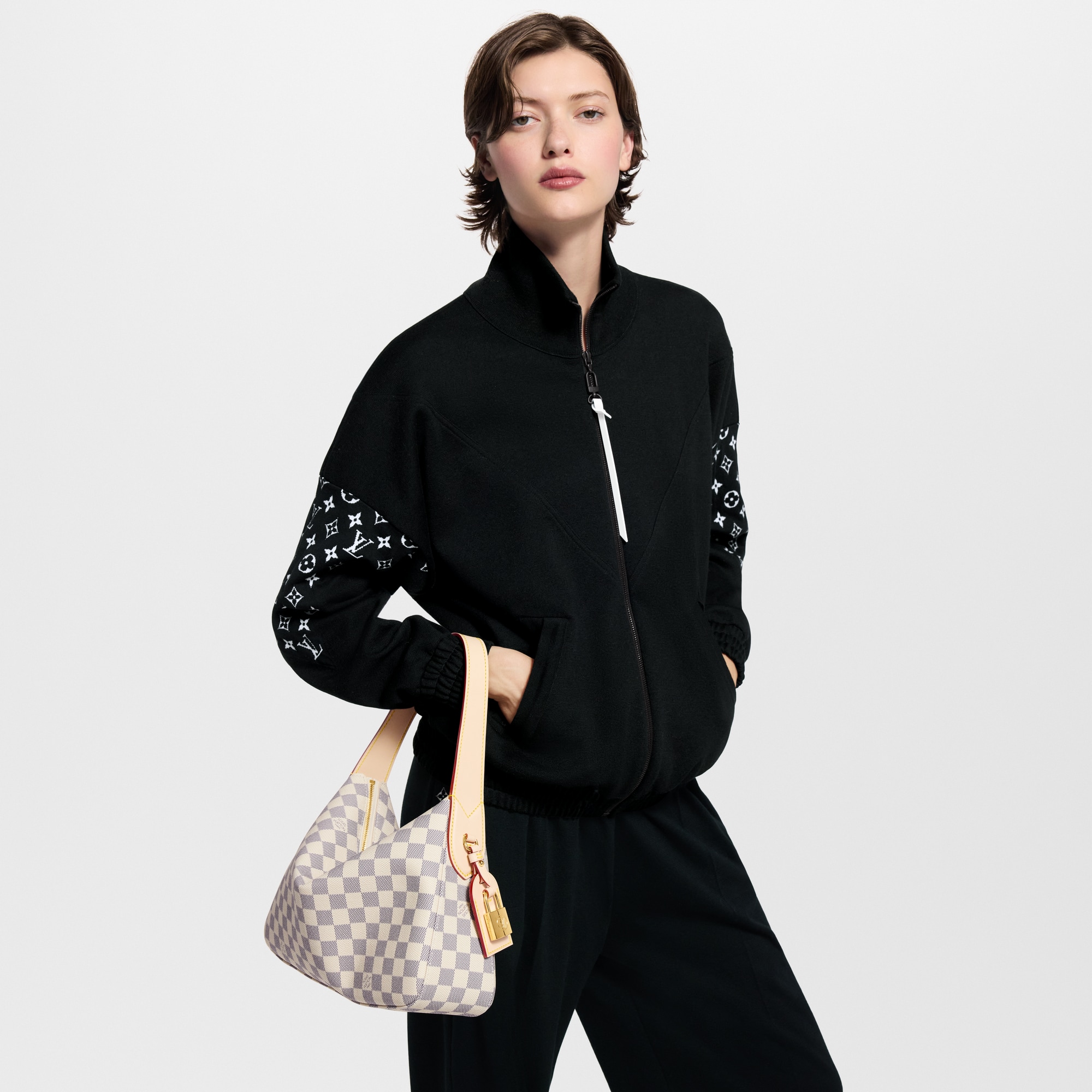 Borsa Slouchy PM Tela Damier Azur Borse e Piccola Pelletteria Borse da Donna Novità | LOUIS VUITTON (Zoom prodotto)