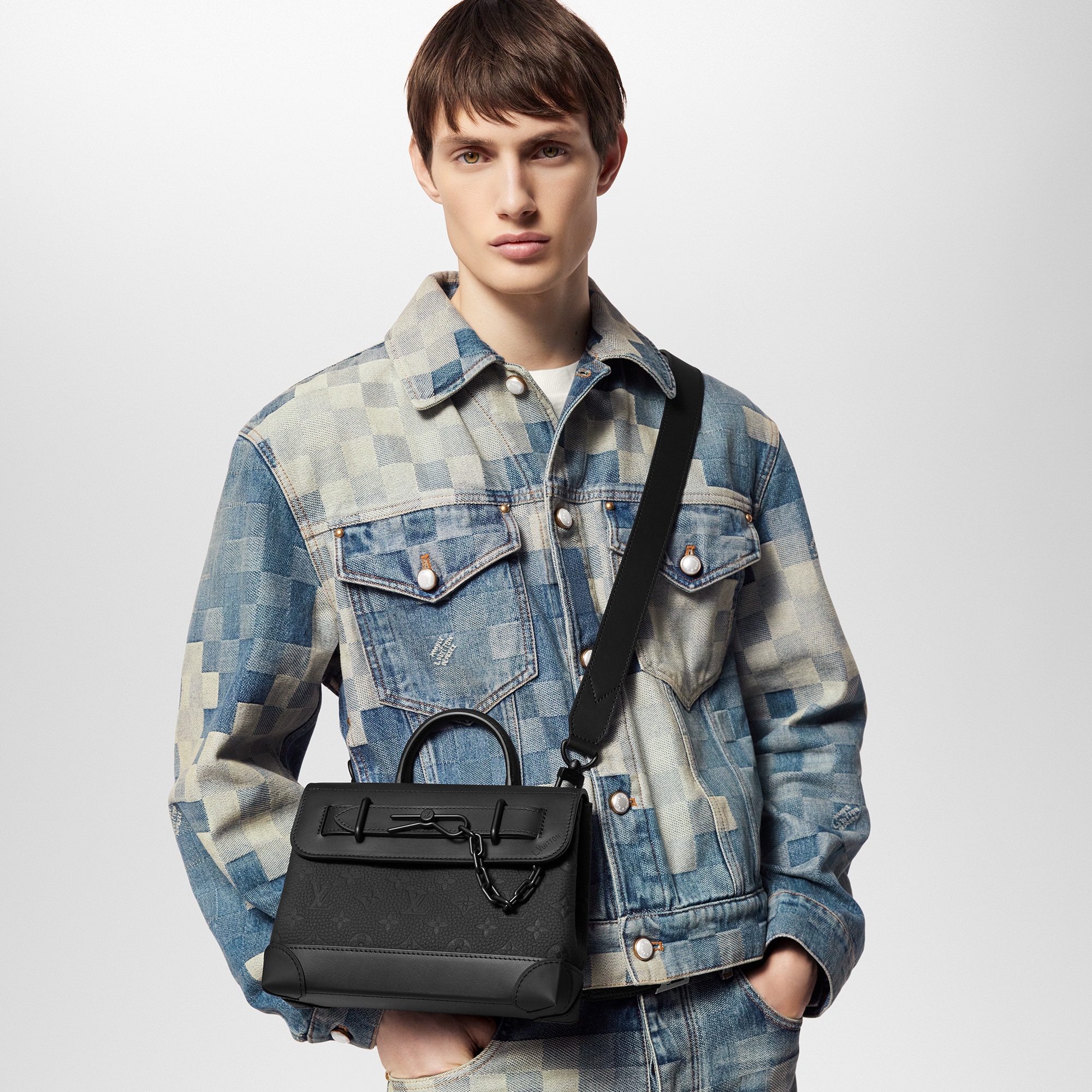 Borsa Steamer PM Taurillon Monogram Uomo Borse da Uomo Tutte le collezioni | LOUIS VUITTON (Zoom prodotto)