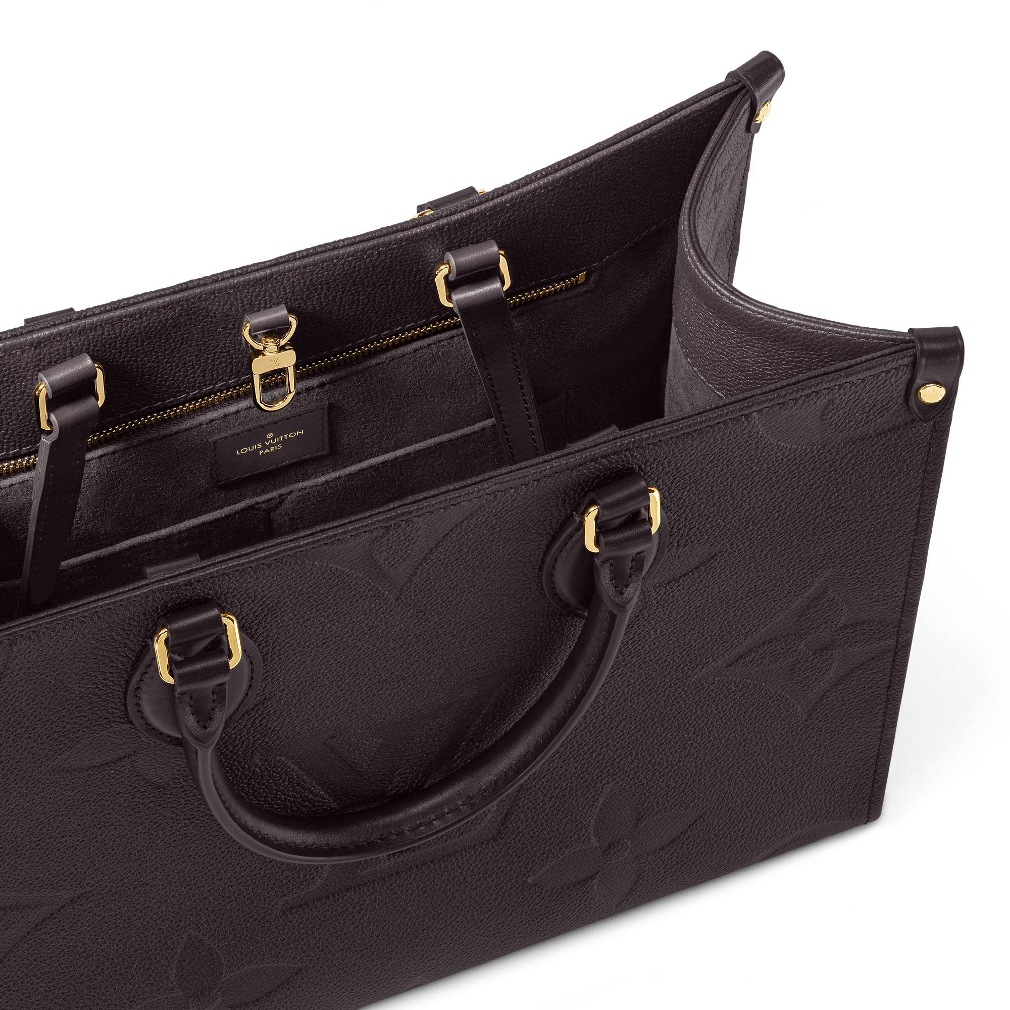Borsa tote OnTheGo MM Pelle Monogram Empreinte Donna Borse da Donna All Collections | LOUIS VUITTON (Zoom prodotto)