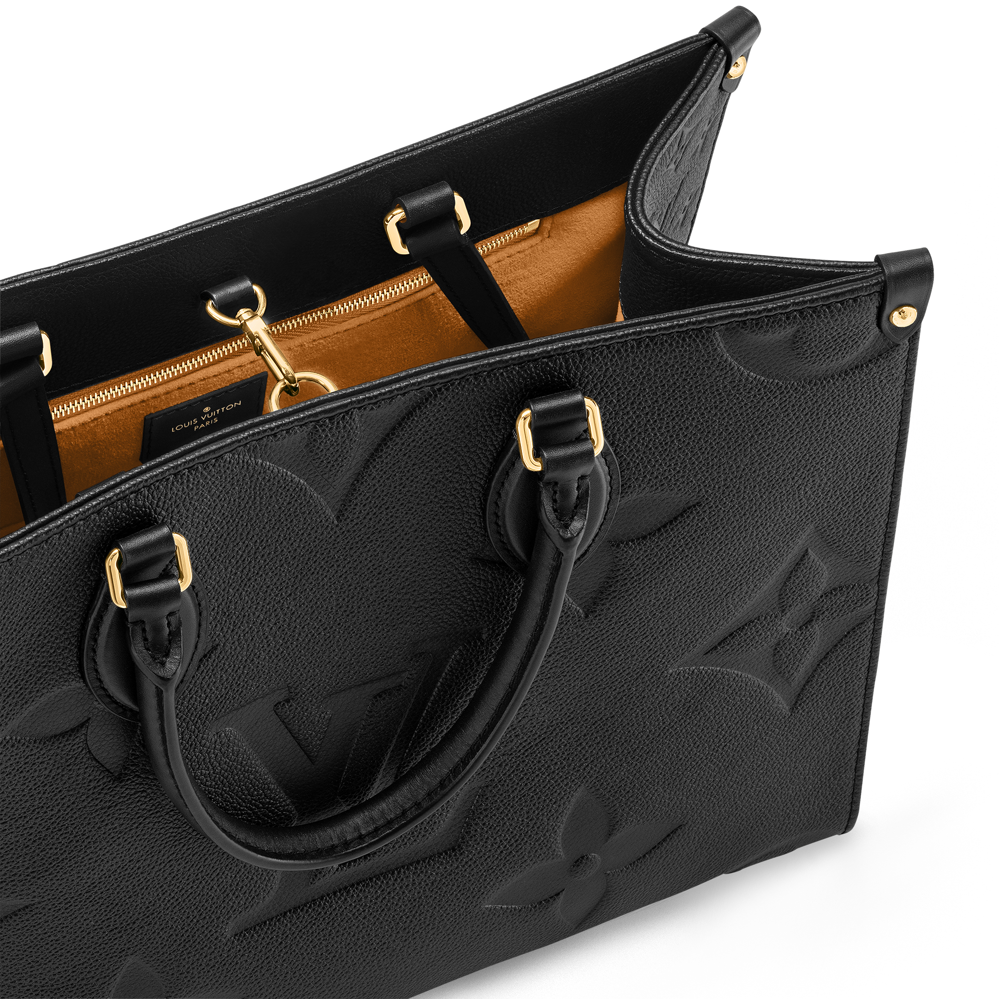 Borsa tote OnTheGo MM Pelle Monogram Empreinte Donna Borse da Donna Tutte le collezioni | LOUIS VUITTON (Zoom prodotto)