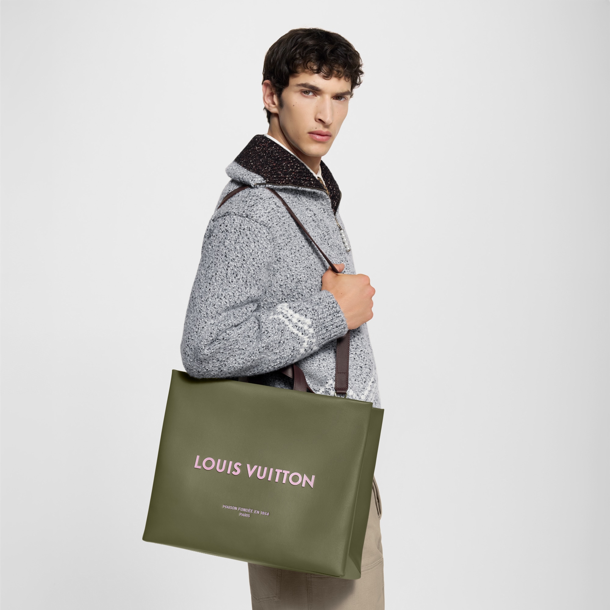 Borsa tote Shopper MM Altra pelle Borse e Piccola Pelletteria Borse da Uomo Novità | LOUIS VUITTON (Zoom prodotto)