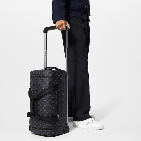 Borsone Horizon Soft Duffle 55 Tela Monogram Eclipse Uomo Viaggio Valigie con Rotelle | LOUIS VUITTON (Zoom prodotto)