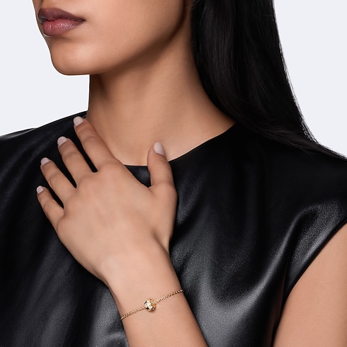 Bracciale a catenella Le Damier de Louis Vuitton, oro giallo e diamanti Gioielli Categorie Bracciali | LOUIS VUITTON (Zoom prodotto)
