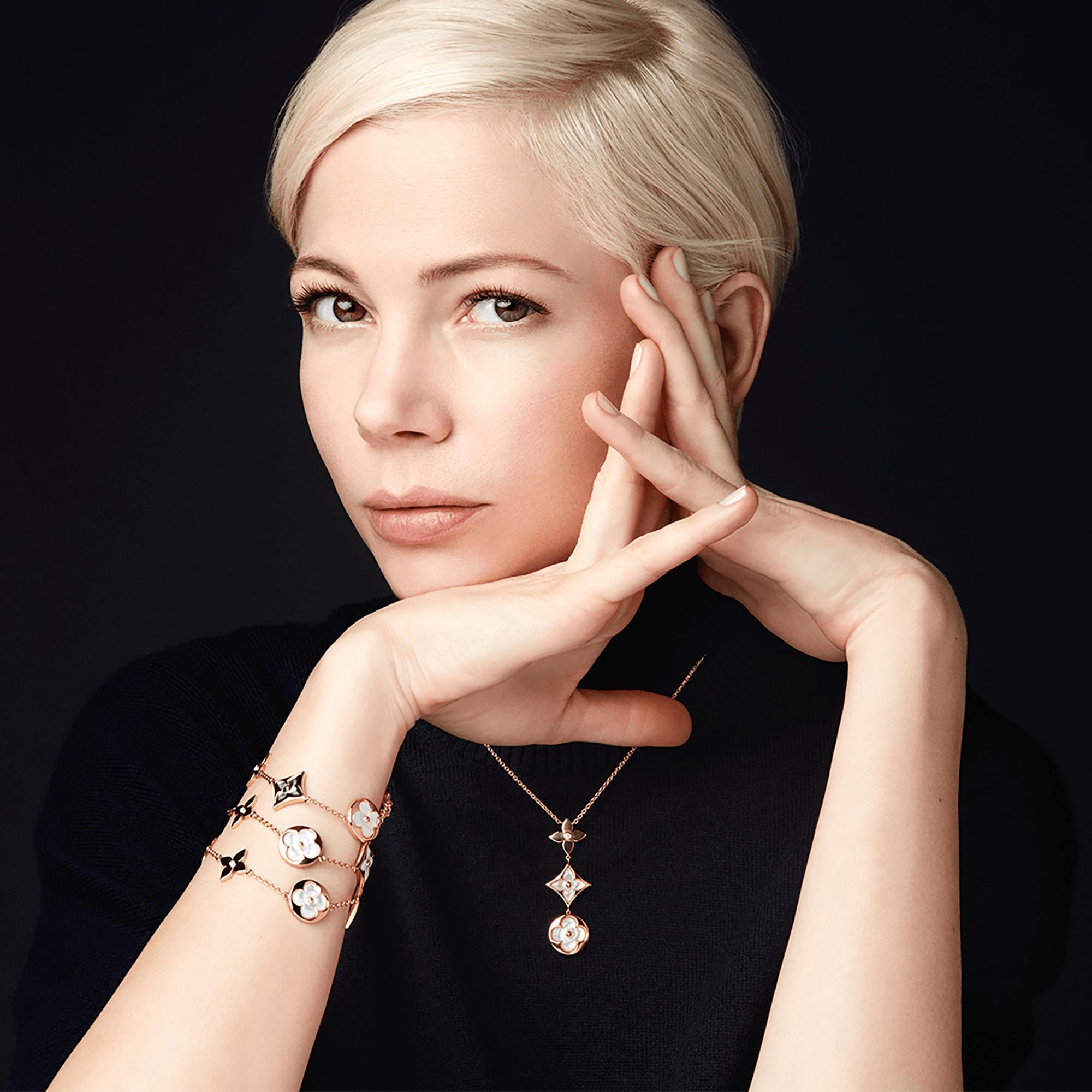 Bracciale Blossom, oro rosa, madreperla bianca e diamante  Gioielli Categorie Tutta la Gioielleria | LOUIS VUITTON (Zoom prodotto)