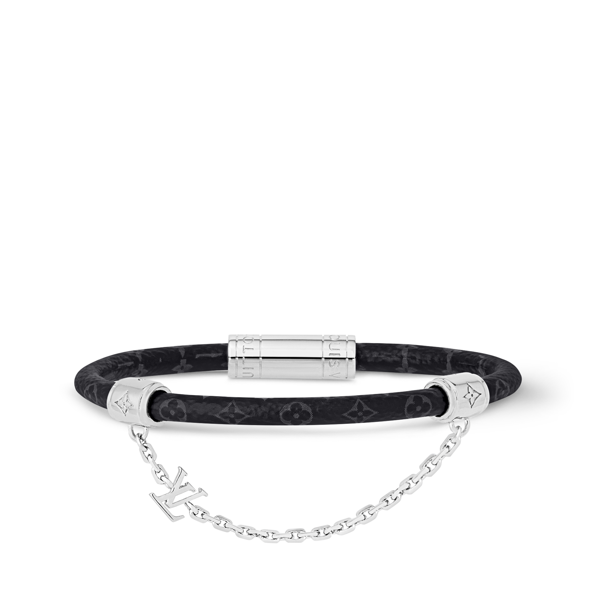 Bracciale Chain It Tela Monogram Eclipse Uomo Fashion Bijoux Bracciali | LOUIS VUITTON (Zoom prodotto)
