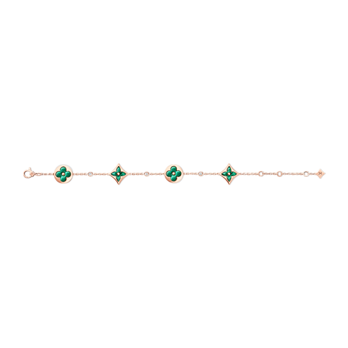 Bracciale Color Blossom BB con motivo multiplo, oro rosa, malachite e diamanti Gioielli Categorie Tutta la Gioielleria | LOUIS VUITTON (Zoom prodotto)