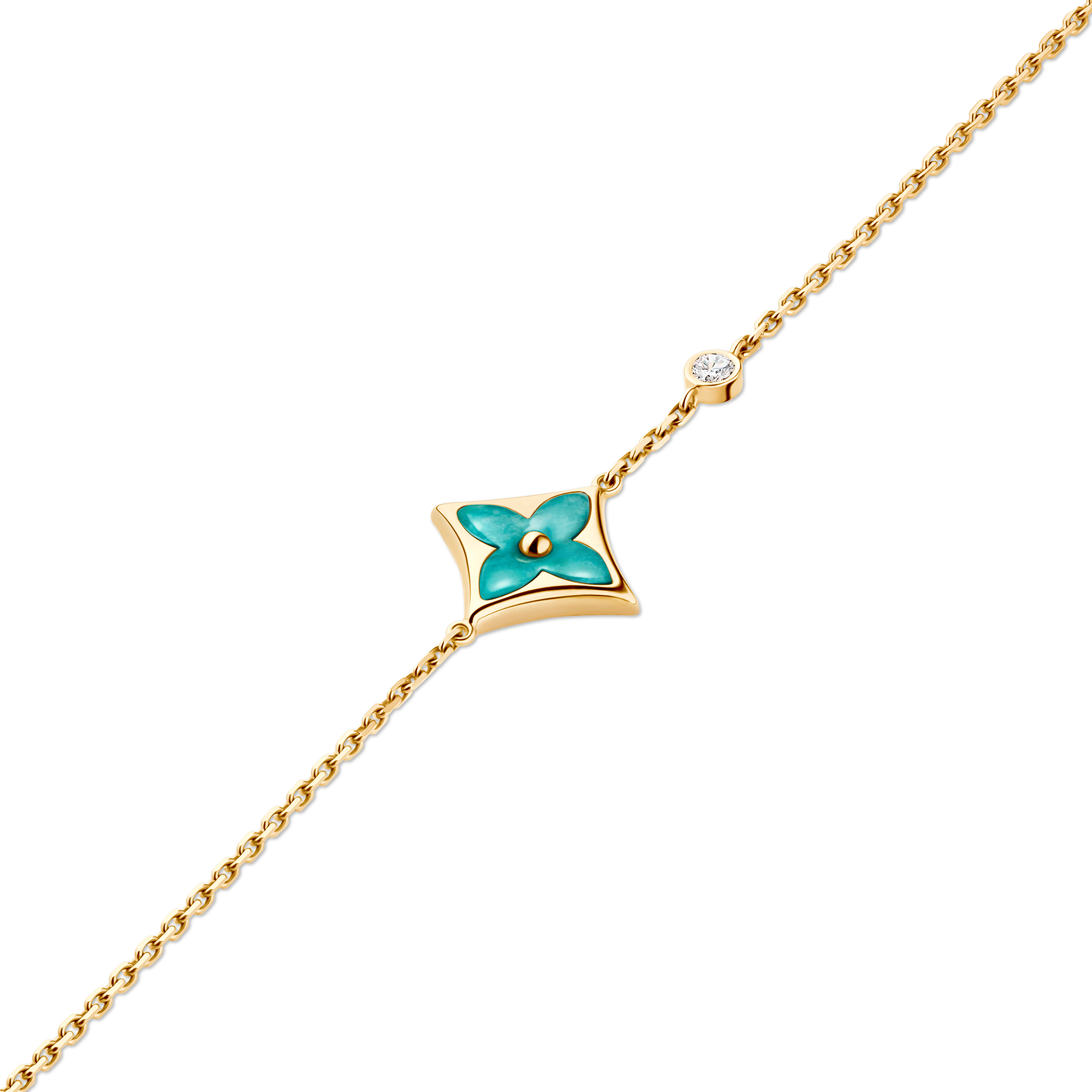 Bracciale Color Blossom BB Star, oro giallo, amazzonite e diamante  Gioielli Categorie Bracciali | LOUIS VUITTON (Zoom prodotto)