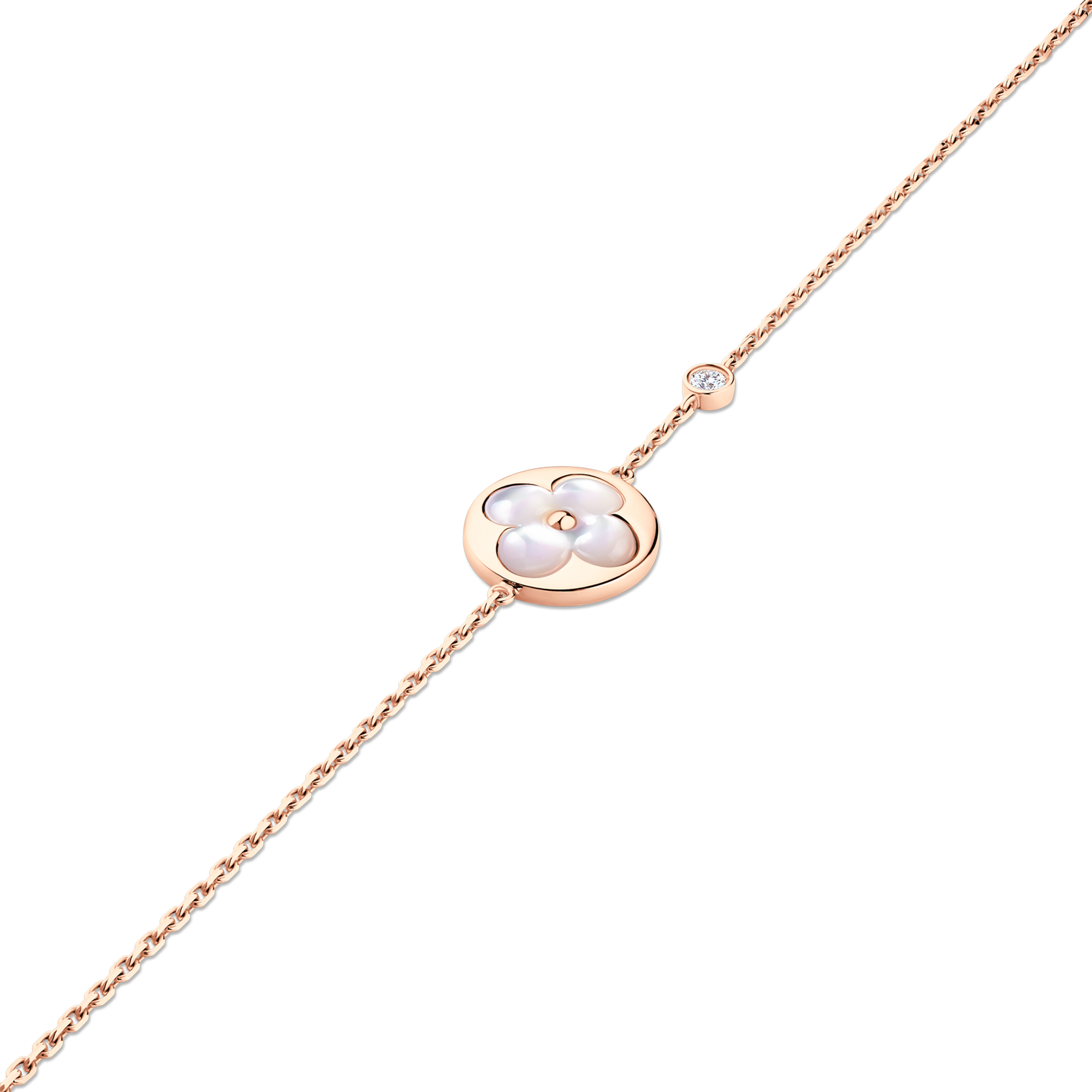 Bracciale Color Blossom BB Sun, oro rosa, madreperla bianca e diamante  Gioielli Categorie Bracciali | LOUIS VUITTON (Zoom prodotto)