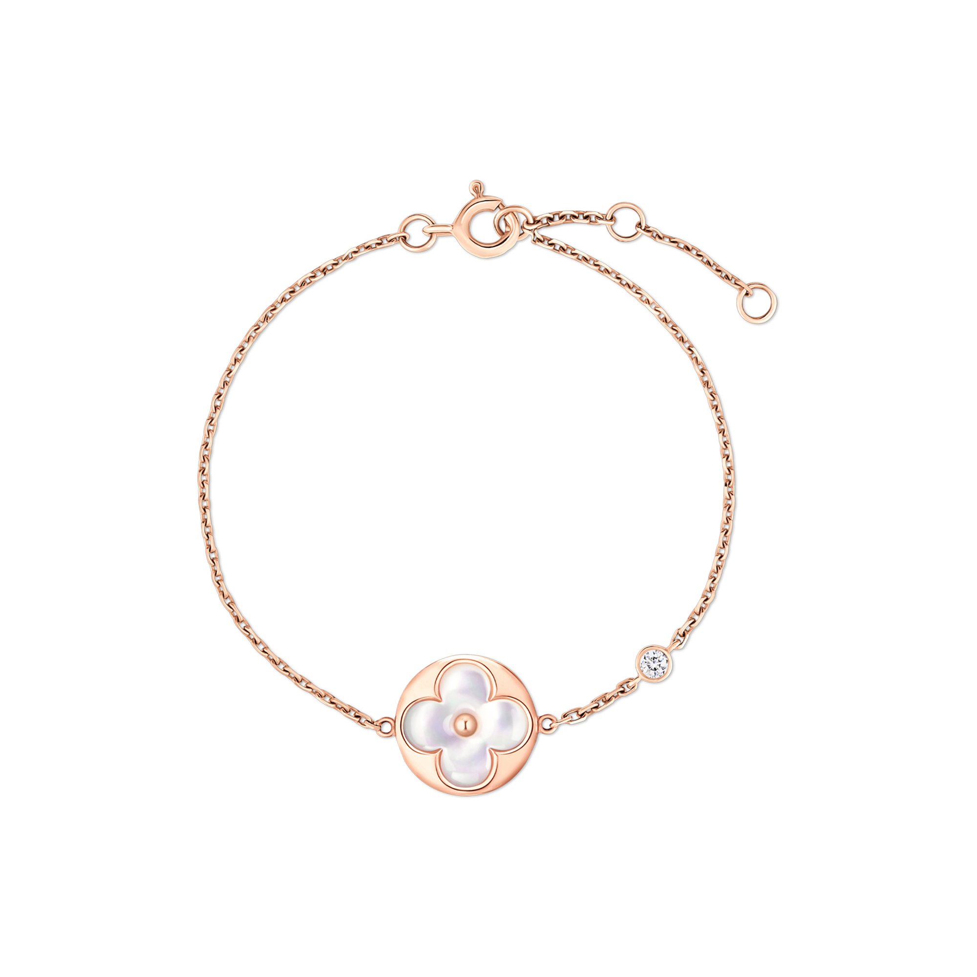 Bracciale Color Blossom BB Sun, oro rosa, madreperla bianca e diamante  Gioielli Categorie Bracciali | LOUIS VUITTON (Zoom prodotto)