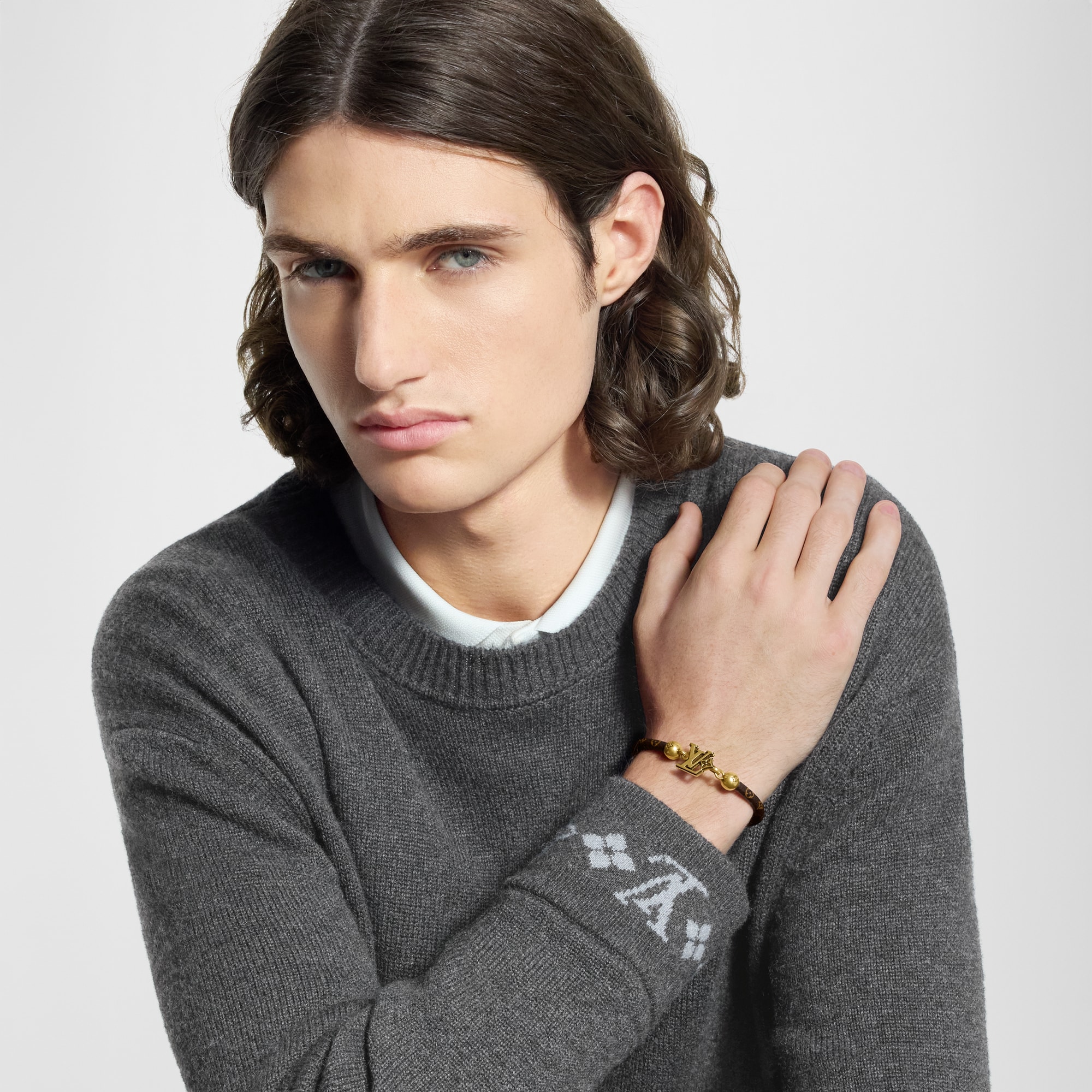 Bracciale con gancio LV Flower  Uomo Fashion Bijoux Bracciali | LOUIS VUITTON (Zoom prodotto)