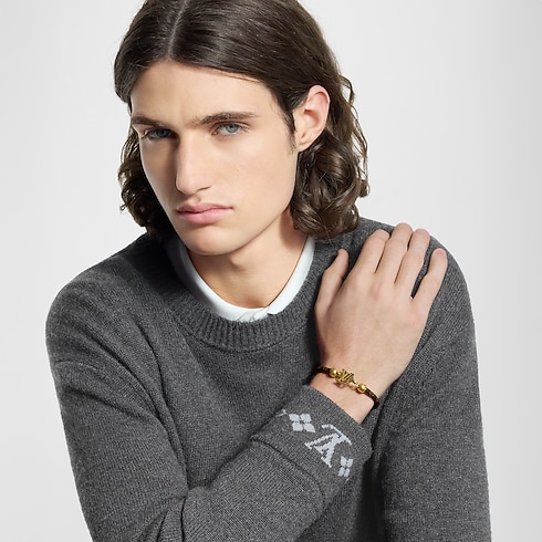 Bracciale con gancio LV Flower Uomo Fashion Bijoux Bracciali | LOUIS VUITTON (Zoom prodotto)