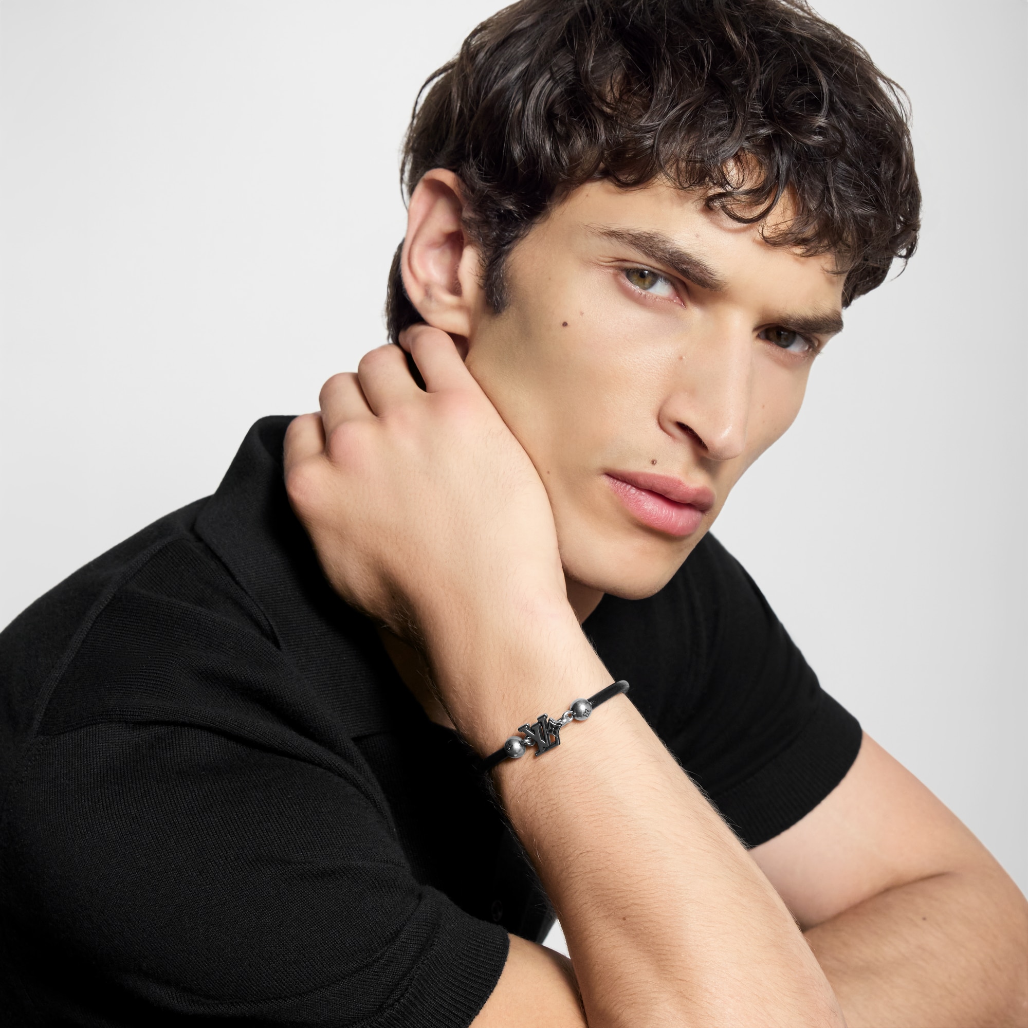 Bracciale con gancio LV Flower  Uomo Fashion Bijoux Bracciali | LOUIS VUITTON (Zoom prodotto)