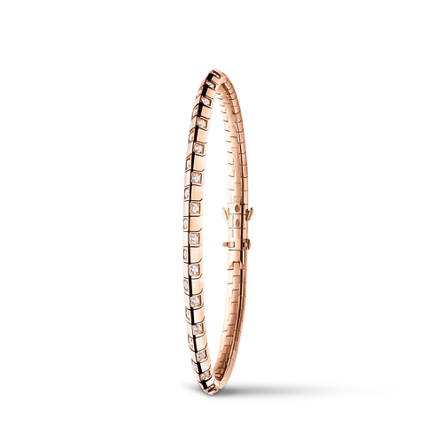 Bracciale corto Le Damier de Louis Vuitton, oro rosa e diamanti Gioielli Categorie Bracciali | LOUIS VUITTON (Zoom prodotto)