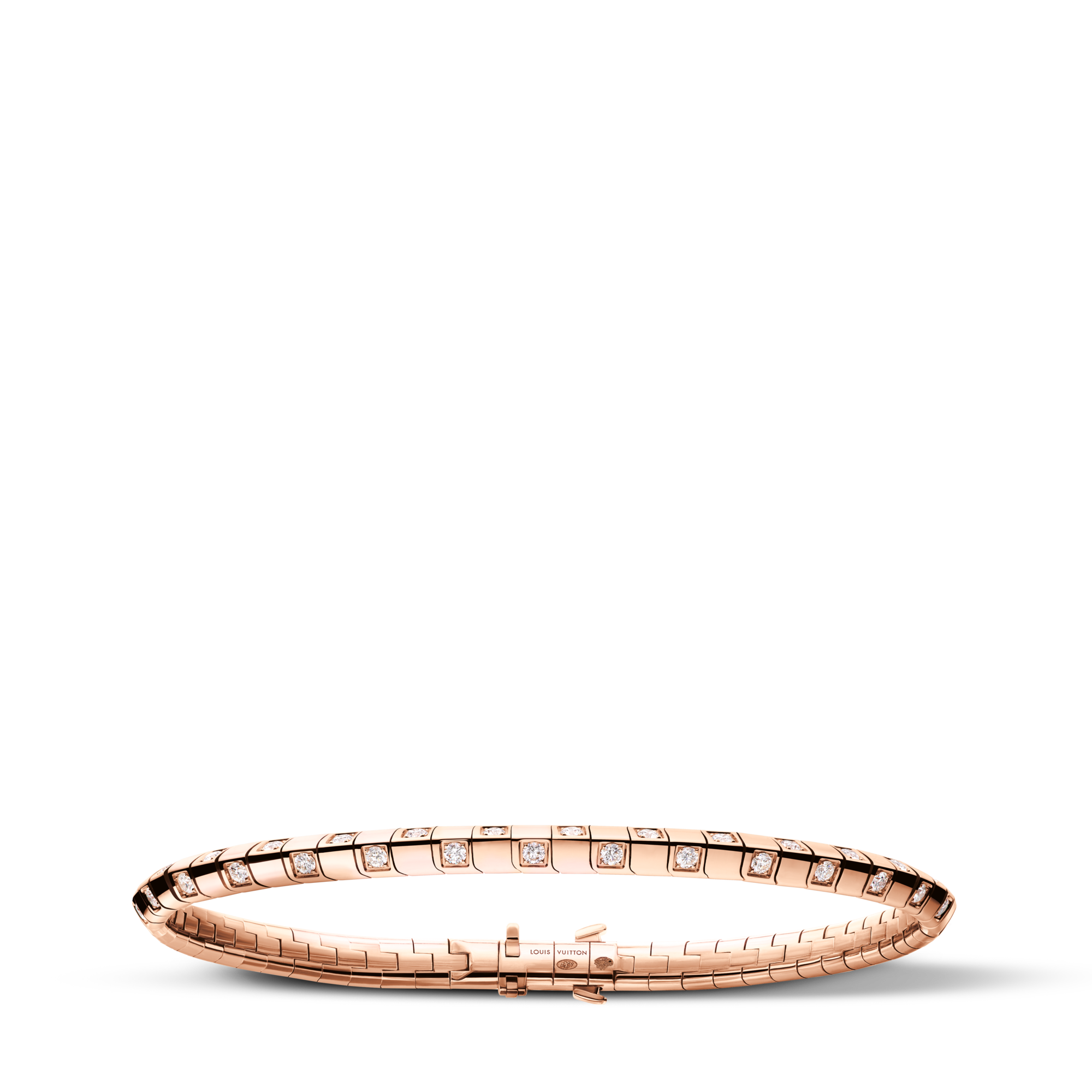 Bracciale corto Le Damier de Louis Vuitton, oro rosa e diamanti  Gioielli Categorie Bracciali | LOUIS VUITTON (Zoom prodotto)