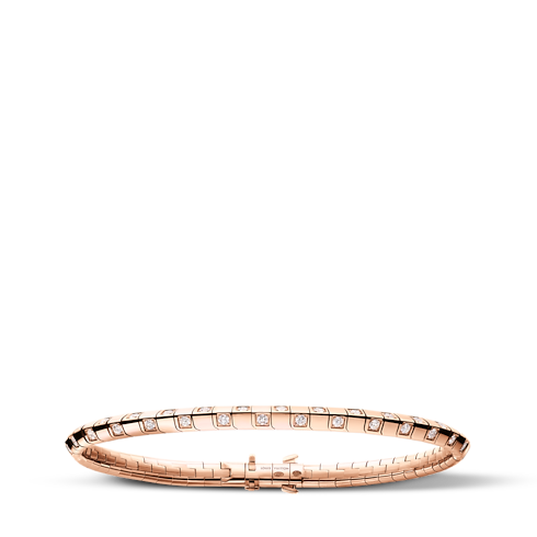 Bracciale corto Le Damier de Louis Vuitton, oro rosa e diamanti Gioielli Categorie Bracciali | LOUIS VUITTON (Zoom prodotto)