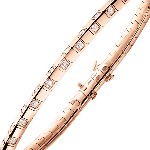 Bracciale corto Le Damier de Louis Vuitton, oro rosa e diamanti Gioielli Categorie Bracciali | LOUIS VUITTON (Zoom prodotto)