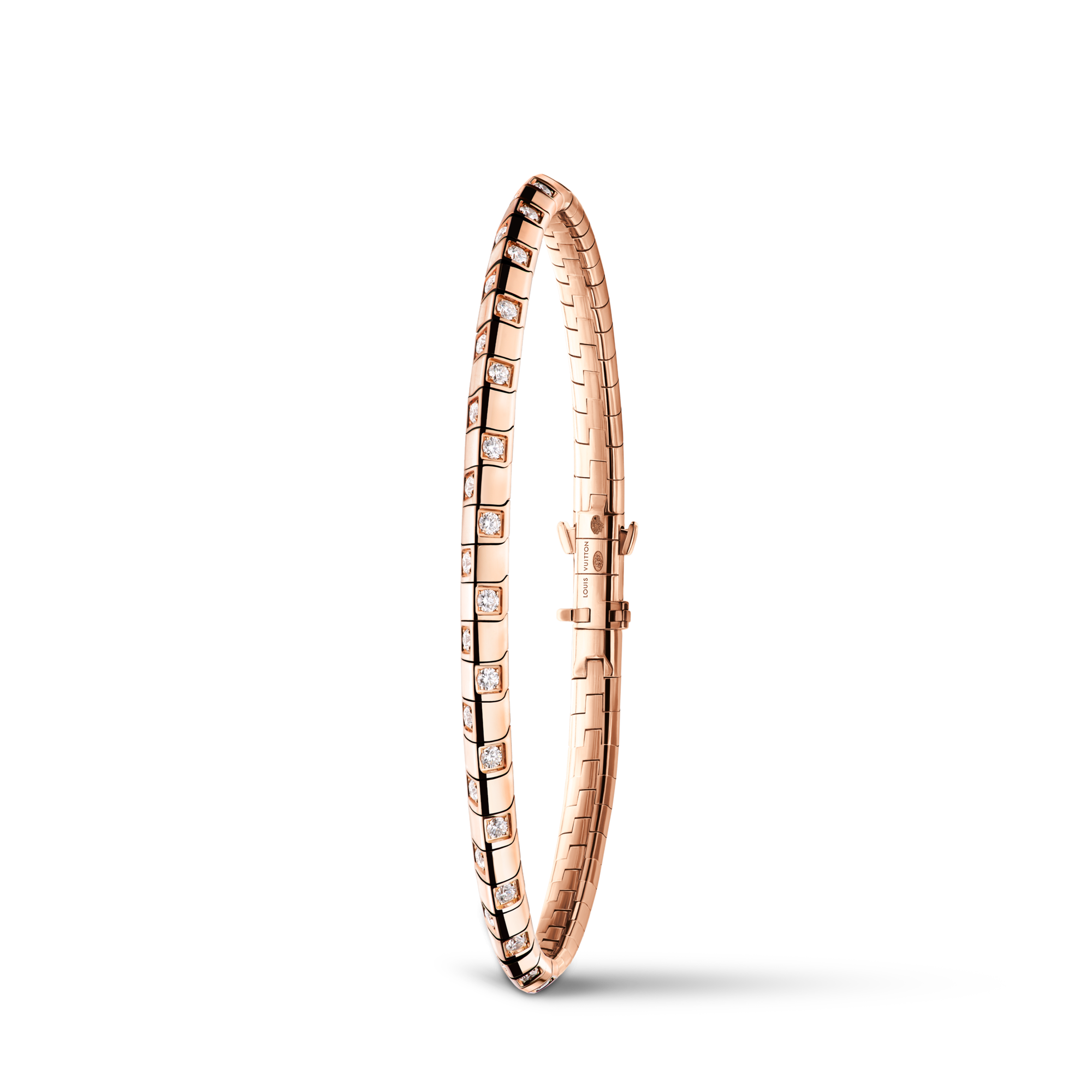 Bracciale corto Le Damier de Louis Vuitton, oro rosa e diamanti  Gioielli Categorie Bracciali | LOUIS VUITTON (Zoom prodotto)