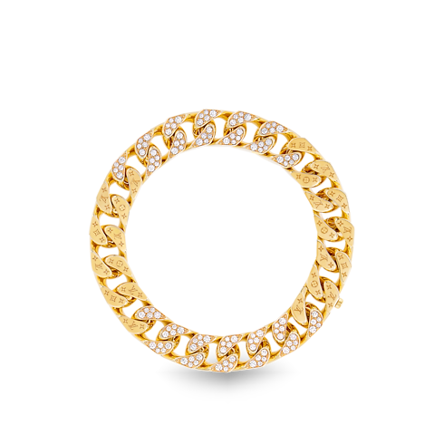 Bracciale Cuban Chain, oro giallo e diamanti Les Extraordinaires Gioielli Bracciali | LOUIS VUITTON (Zoom prodotto)